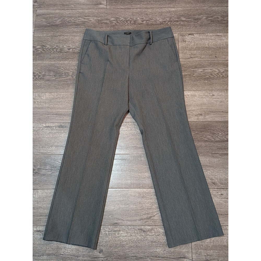 Ann Taylor Factory Grey Trouser Pants Bootcut 16